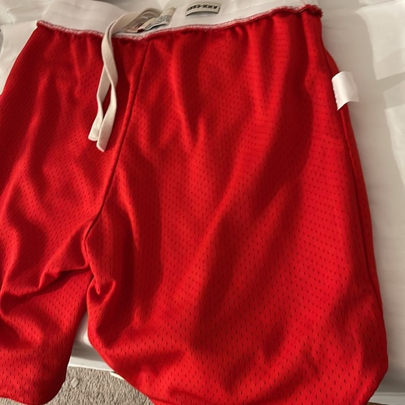 Vintage Bascom Projects 1993 -XXV  Red Basketball Mesh Shorts L - Picture 7 of 8